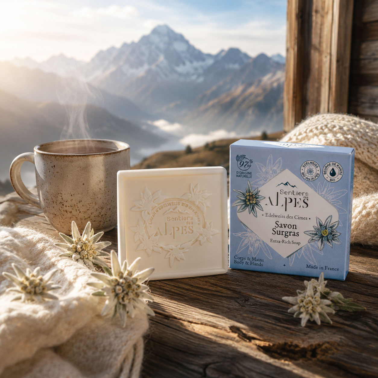 Le territoire des Alpes dans votre salle de bain - Sentiers des Alpes
