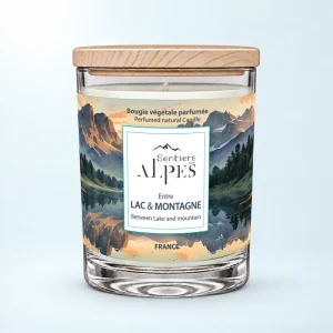 Bougie parfumée Entre lac et montagne